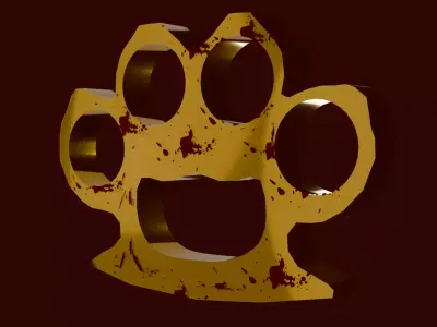 Bloody Punch Low-poly 3D model