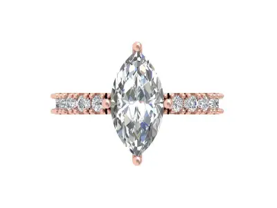 Wedding Ring  3D print model 383