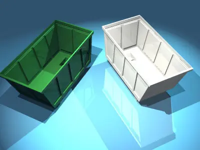 Recycle bin 3D model shop