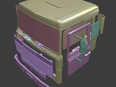 SCANIA LK 141 3D print model