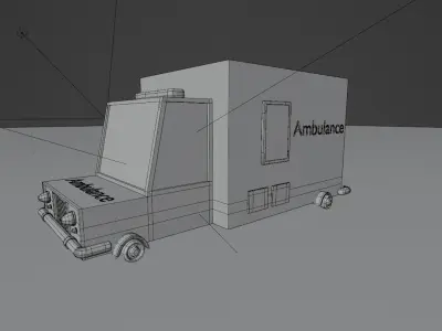 Ambulance  Free 3D model