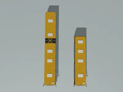 set of urban passenger transport IKARUS 3D model