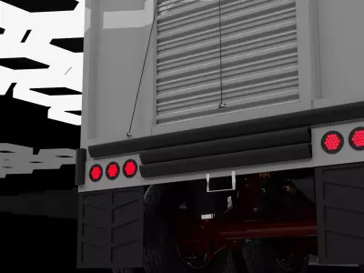 trailer ganadero wilson 1974 Low-poly 3D model