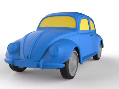 Volkswagen Beetle 1949 Classic Car 3D print model