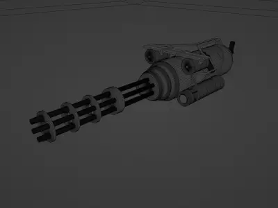Real mini gun  3D model