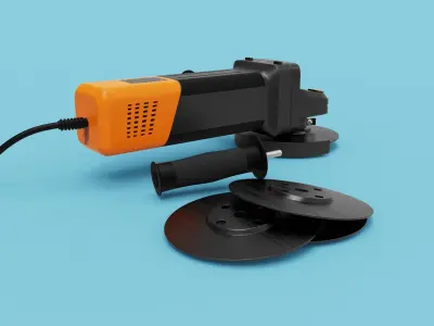 Angle Grinder 3D Model 3D model purchase