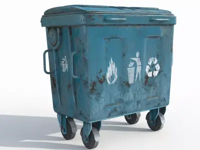 Garbage bin 3D model