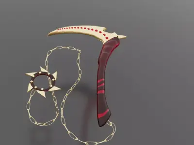 SWORD MODEL Low-poly 3D model 8
