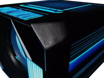 Futuristic SciFi Projector Light 3D model