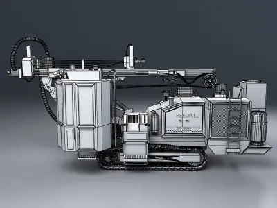 Reedrill drilling machine 3D model