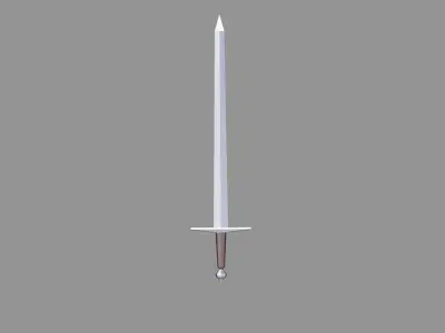Low Poly Sword 2K Textures Free low-poly 3D model