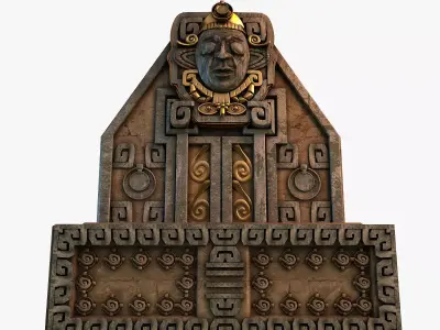 Aztec altar 3D model