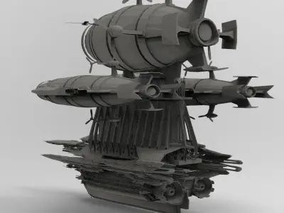 Grand Cathedral Airship 13 3D model