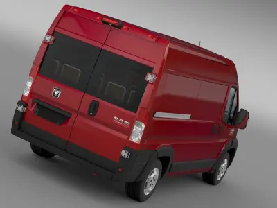 Ram Promaster Cargo 1500 HR 136WB 2015 3D model