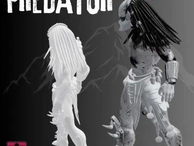 Silent Hunt STL File Minimal Predator 3D print model