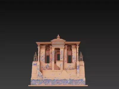 Petra Roman Style Ancient Architecture 3D 3D print model