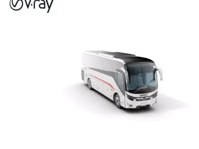 Modern Coach Bus Model Pack for Unity and Unreal Low-poly 3D model
