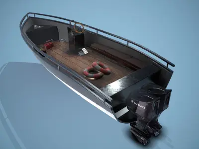 First Ever Vehicle Modelling - Boat 3D model