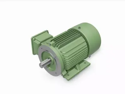 90S B34b Left IEC electric motor - 3D CAD model 3D model