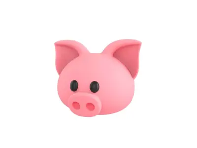 Prop147 Pig Head 3D model