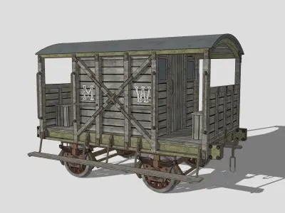 Brake Van 3D model purchase