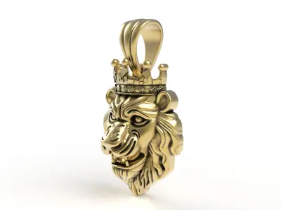 Lion King Pendant 3D print model