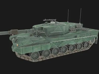 Tank Leopard 1 Low-poly 3D model