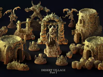 Desert Village Adventure Set Part I 3D print model