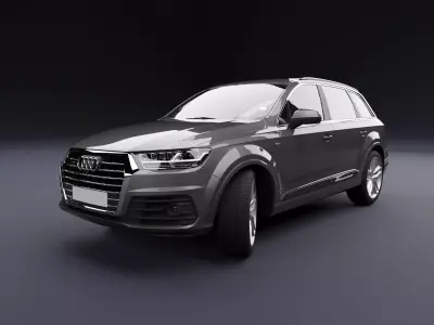Audi Q7 Tfsi e Grey 3D model