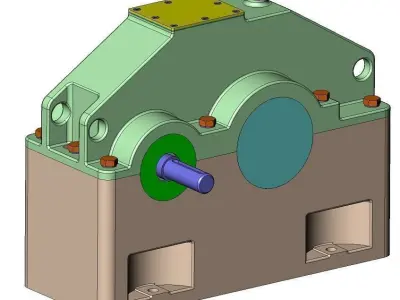 Reductor gearbox Free 3D model