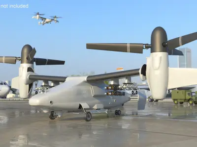 Bell V 247 Vigilant Combat Drone 3D model