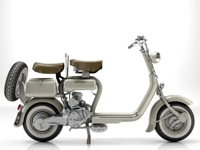 Lambretta Innocenti 125 1952  3D model