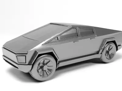 Tesla Cybertruck 3D print model get