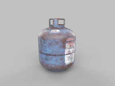 gas cylinder 3D model 5