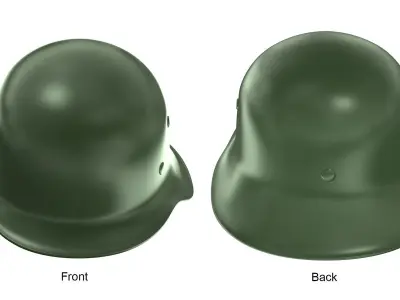German M42 Stalhelm WW2 Helmet 3D print model