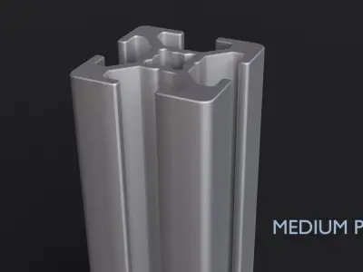 8020 30mm  4-slot extrusion 3D model