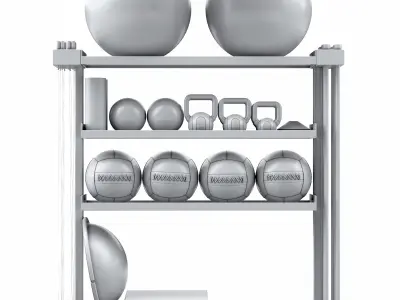 Fitness set Technogym SKILLTOOLS Kit 3D model