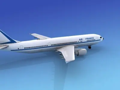 Airbus A300 Air France 3D model