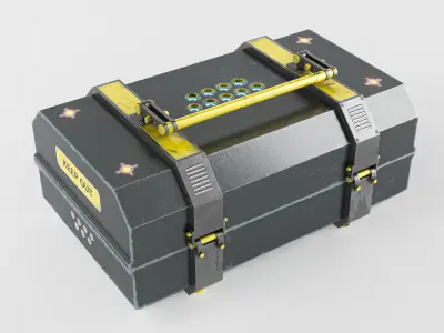 CRATE Low-poly 3D model