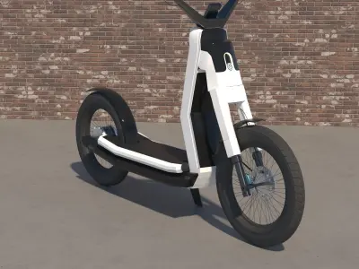 VW Streetmate E-bike Scooter Low-poly 3D model
