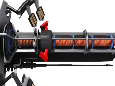 Sci-Fi Energy Gun Free 3D model purchase