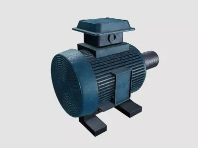 Motor Low-poly 3D model purchase