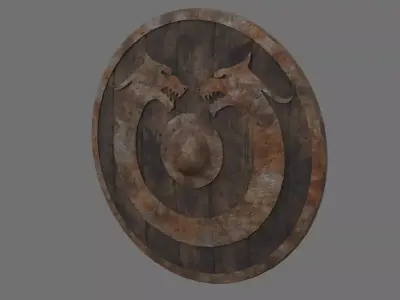 Shield 1B Low-poly 3D model