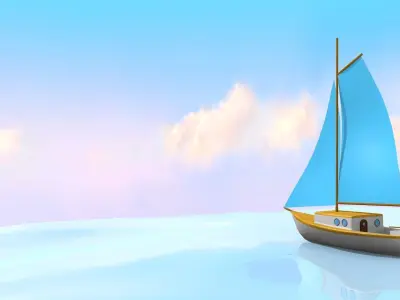 Wooden Boat Free 3D model