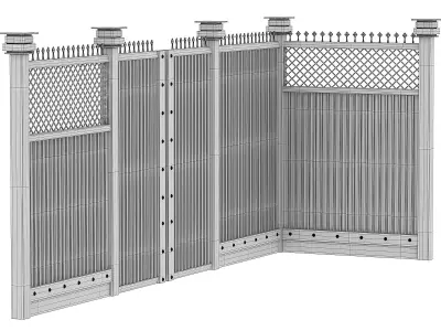 Fence Design 3D model purchase