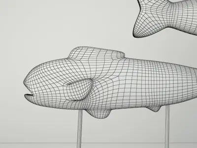 Ocean Fish Figure Set 3D model