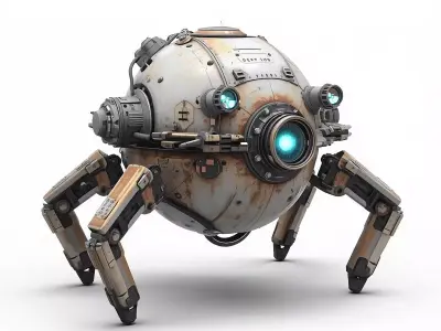 Sci-Fi Maintenance Drone 3D Model Low-poly 3D model