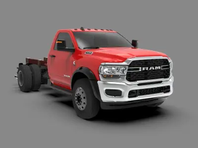 Dodge Ram 3500 2024 Heavy Duty Pickup Truck Low-poly 3D model