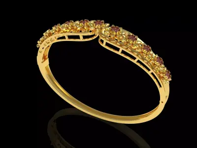 Art Deco Bracelet 32 3D print model