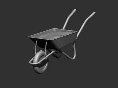 wheelbarrow 3d print model 3D model
